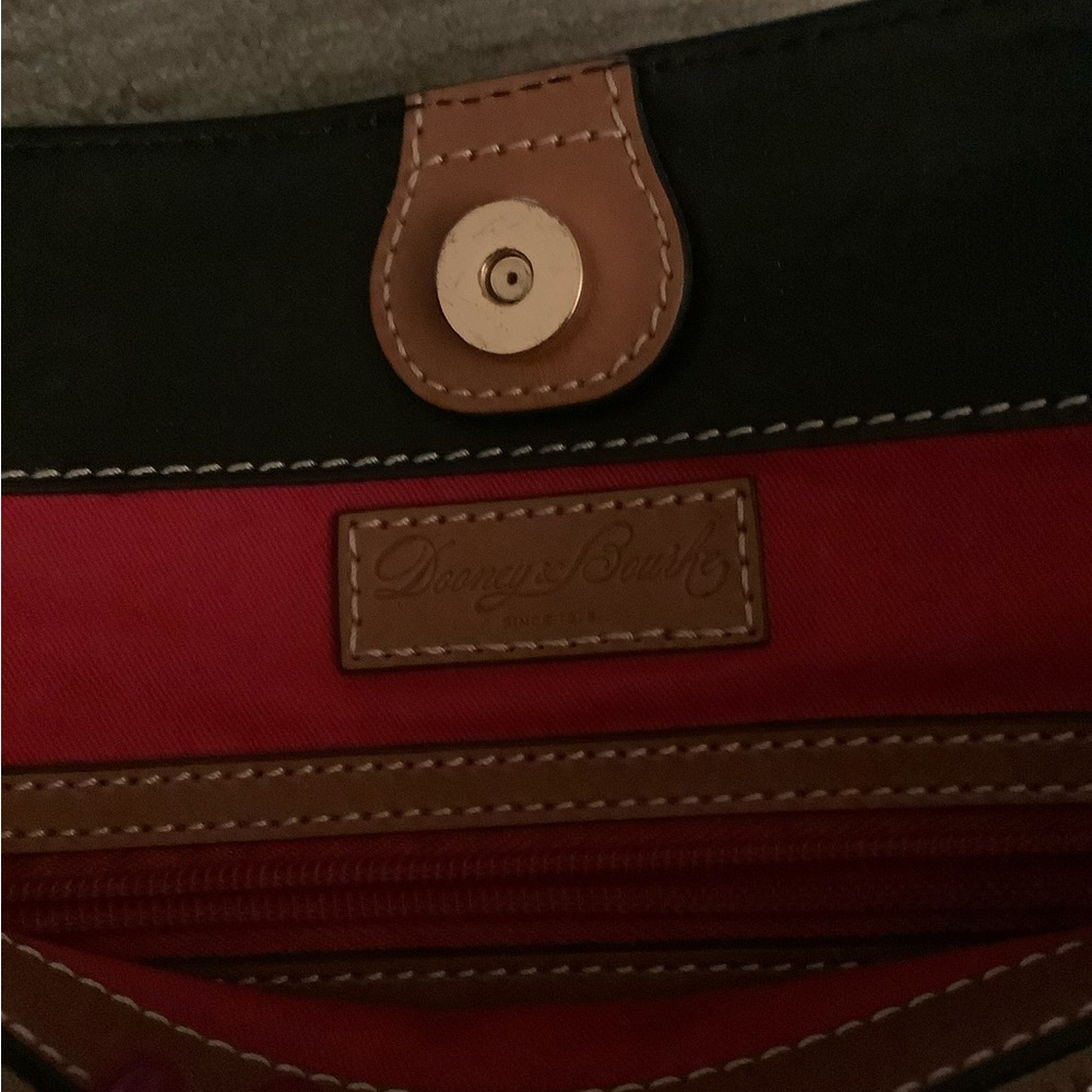 Dooney & Bourke Black and Brown Tote Bag - Picture 3 of 4